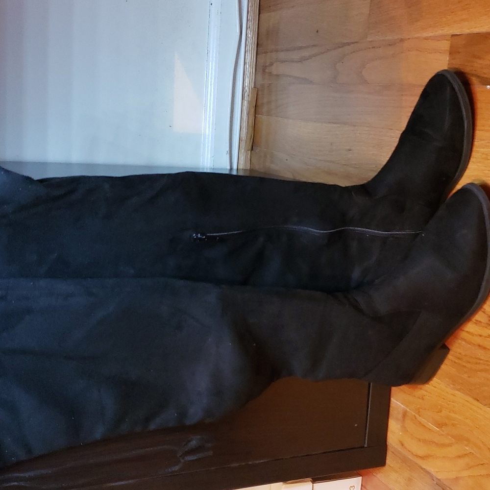 Black Thigh High Boots